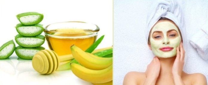 Banana and Aloe Vera Face pack for Young Skin