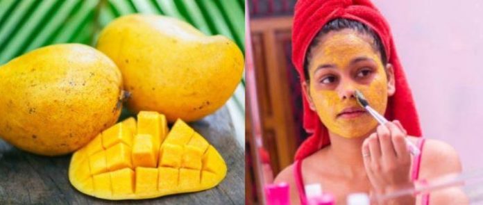 mango face pack for glowing skin and summer skin problems